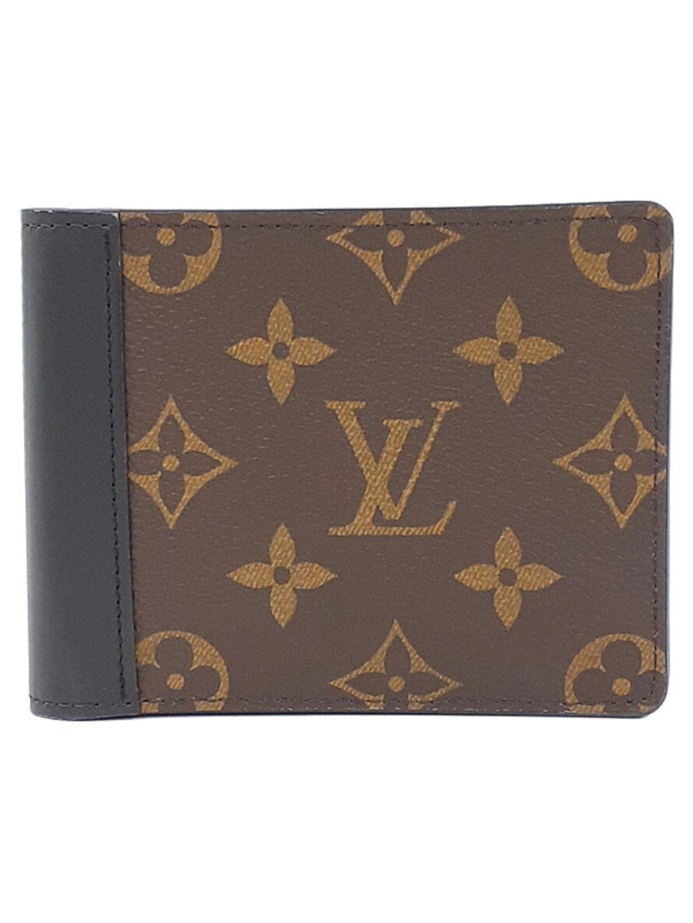 Louis Vuitton Monogram Macassar Brown Portefeuille Multiple Bi fold Short Wallet